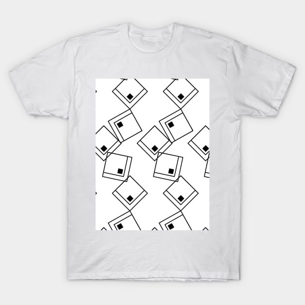 Black & white geometric abstraction, squares T-Shirt by grafinya